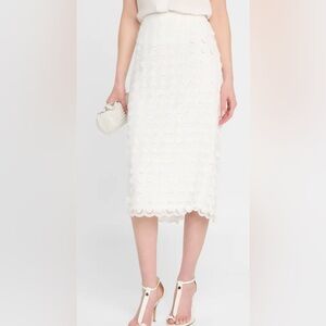 NEW Trina Turk Dita 2 Woven Paillette Midi Skirt NWT